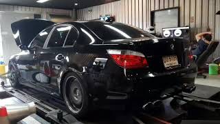 BMW M5 E60 V10 Dyno test screaming sound [upl. by Annaitat449]