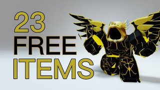 GET 23 FREE ROBLOX ITEMS 2024 [upl. by Yelsew850]