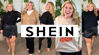 SHEIN FALL STAPLES  ELEVATED LOOKS  PLUS SIZE HAUL [upl. by Sassan944]