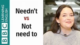 Neednt vs No need to  English In A Minute [upl. by Adnolat]