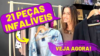 21 Peças Infalíveis no Guarda Roupas PEÇAS CORINGAS [upl. by Akinimod211]