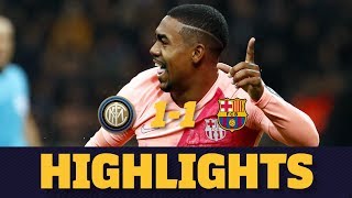 INTER MILAN 11 BARÇA  Match highlights [upl. by Eillek634]