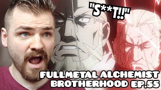 FATHER vs HOHENHEIM  FULLMETAL ALCHEMIST BROTHERHOOD EPISODE 55  New Anime Fan  REACTION [upl. by Euqnomod]