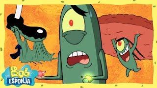 Top 5  Las derrotas de Plankton  Bob Esponja en Español [upl. by Matthiew439]