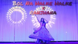 Bol Na Halke Halke x Raanjhanaa Song Dance  Bride SoloBridesmaid  Sangeet Series sangeetdance [upl. by Gary76]