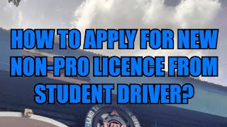 How to apply for a Nonpro license from a student permit 2024 [upl. by Sidman181]