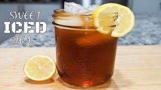 Homemade Sweet Iced Tea Recipe [upl. by Ahsekyw]