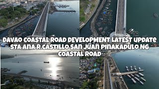 DRONE SHOTS STA ANA WHARF MAJOR BRIDGE PINAKADULO NG COASTAL ROAD DAVAO DEVELOPMENT [upl. by Goldwin832]