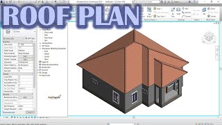 How To Create Simple Roof Plan In Revit [upl. by Cerveny]