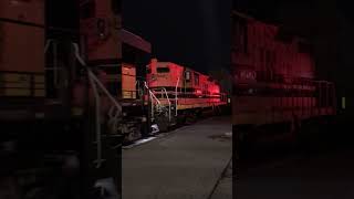 BUGX  ExPortland and Western 1803 GP9 trailing on BNSF HTACPAS at Pasco WA [upl. by Ecnerewal]