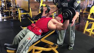 Hidetada Yamagishis 2018 Arnold Classic Preparation CHEST TRAINING [upl. by Mich953]