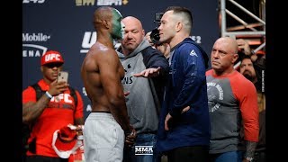 UFC 245 Kamaru Usman vs Colby Covington Staredown  MMA Fighting [upl. by Isied]