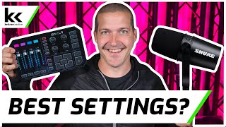 GoXLR amp Shure MV7 Setup  Best Mic Settings [upl. by Labinnah]