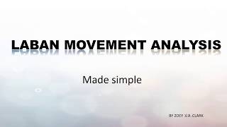 Laban Movement Analysis Made simple [upl. by Undine]