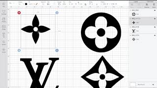 Louis Vuitton Stencils Using Cricut Maker  DIY How To Make [upl. by Maxima806]