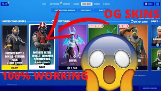 How To Get OG Skins In Fortnite 2023  OLD STARTER PACKS APPEAR IN ITEM SHOP [upl. by Gillmore]