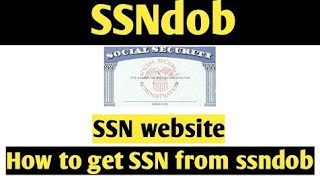 How To Get Ssn From Ssndob  Billing Secret Online Earning [upl. by Elson879]