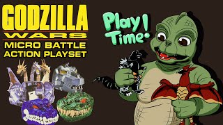 Trendmasters Godzilla Wars Micro Battle Playsets  MIB Play Time Ep 14 [upl. by Lenuahs]