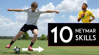 TOP 10 Neymar Skill Moves [upl. by Attaynik]