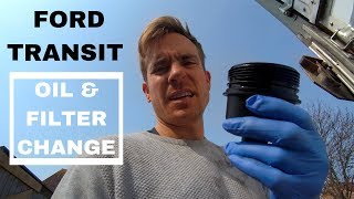 FORD TRANSIT mk 7 OIL amp FILTER Change [upl. by Ynaoj955]