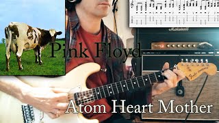 Atom Heart Mother  Pink Floyd Cover  Tutorial  TAB  Lesson [upl. by Seditsira]