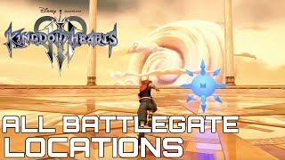 kingdom Hearts 3 ALL BATTLEGATE LOCATIONS amp REWARDS ALL SECRET REPORTS GUIDE [upl. by Elisabetta]