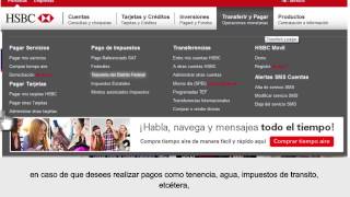 Cómo realizar el pago de impuestos en Banca Personal por Internet de HSBC [upl. by Yrahca]