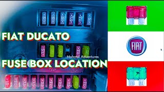 Fiat Ducato Motorhome Van Blown Fuse location amp Identification [upl. by Nnylaehs]