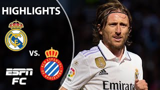 Real Madrid vs Espanyol  LaLiga Highlights  ESPN FC [upl. by Pulling]