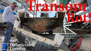 Cutting Out A Boat Transom  Part 2 [upl. by Erdah]