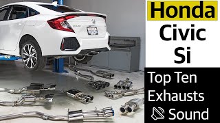 Sound Testing for Honda Civic Si Top 10 Exhausts [upl. by Ahsenal]