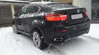 BMW X6 xDrive40d Exerieur in Snow ❄️ [upl. by Nesnar]