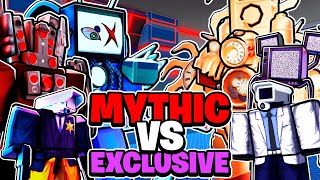 MYTHICS or EXCLUSIVES in Toilet Tower Defense [upl. by Norse]