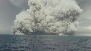 Nova grande erupção em Tonga  AFP [upl. by Eanrahs]