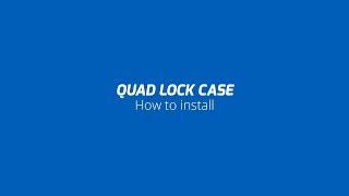 Quad Lock How To  Smartphone Case [upl. by Esojnauj]