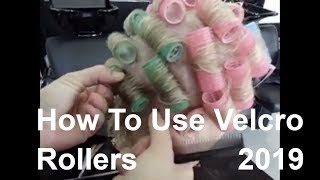 How To Use Velcro Hair Rollers in short hair Hairstyles [upl. by Nalak]