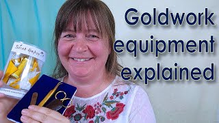 Goldwork embroidery equipment explained [upl. by Conn247]