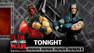 Kane vs The Undertaker WWF Raw is War 1998 WWE Stop Motion Full Match [upl. by Mohkos880]