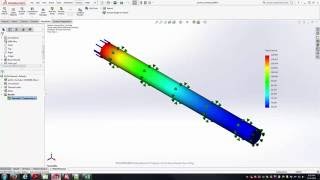 SolidWorks  Pin Fin Temperature Distribution [upl. by Tiffanie161]