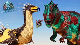 COCKATRICE Level 2000 vs CARCHA and GIGA  Ark Ascended Battle Ep48 [upl. by Charry598]