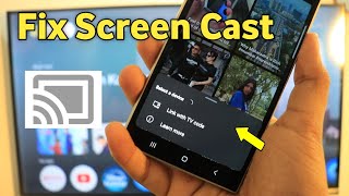 Android Tv  Screen Cast not Working  FIXED [upl. by Terrilyn226]