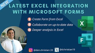 Latest Excel Integration With Microsoft Forms [upl. by Atinehs]