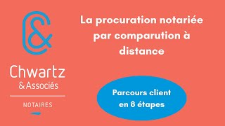 La procuration notariée par comparution à distance  parcours client en 8 étapes [upl. by Francisco]