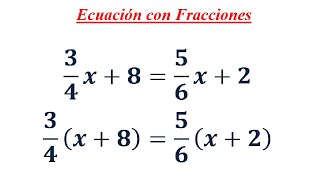 ECUACION CON FRACCIONES  Propiedad distributiva [upl. by Gibeon]