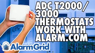 ADCT2000 and ADCT3000 Thermostats Work with Alarmcom [upl. by Odrautse26]