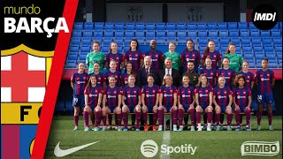 BARÇA FEMENINO Así se hizo la FOTOGRAFÍA OFICIAL de la plantilla 202324 [upl. by Tamas]