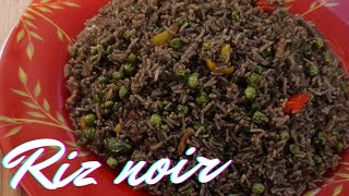 Riz noir aux lardons et petits pois  Diri djondjon ak poi fwans [upl. by Froehlich]