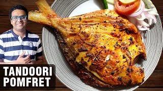 Tandoori Pomfret Recipe  How To Make Tandoori Pomfret At Home  Fish Recipe By Chef Varun Inamdar [upl. by Lucrece]