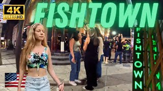 FISHTOWN Nightlife 4K Walk Philadelphia [upl. by Essiralc405]