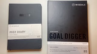 MiGoals 2022 Diary and Goal Digger Flip Through [upl. by Ennasil]